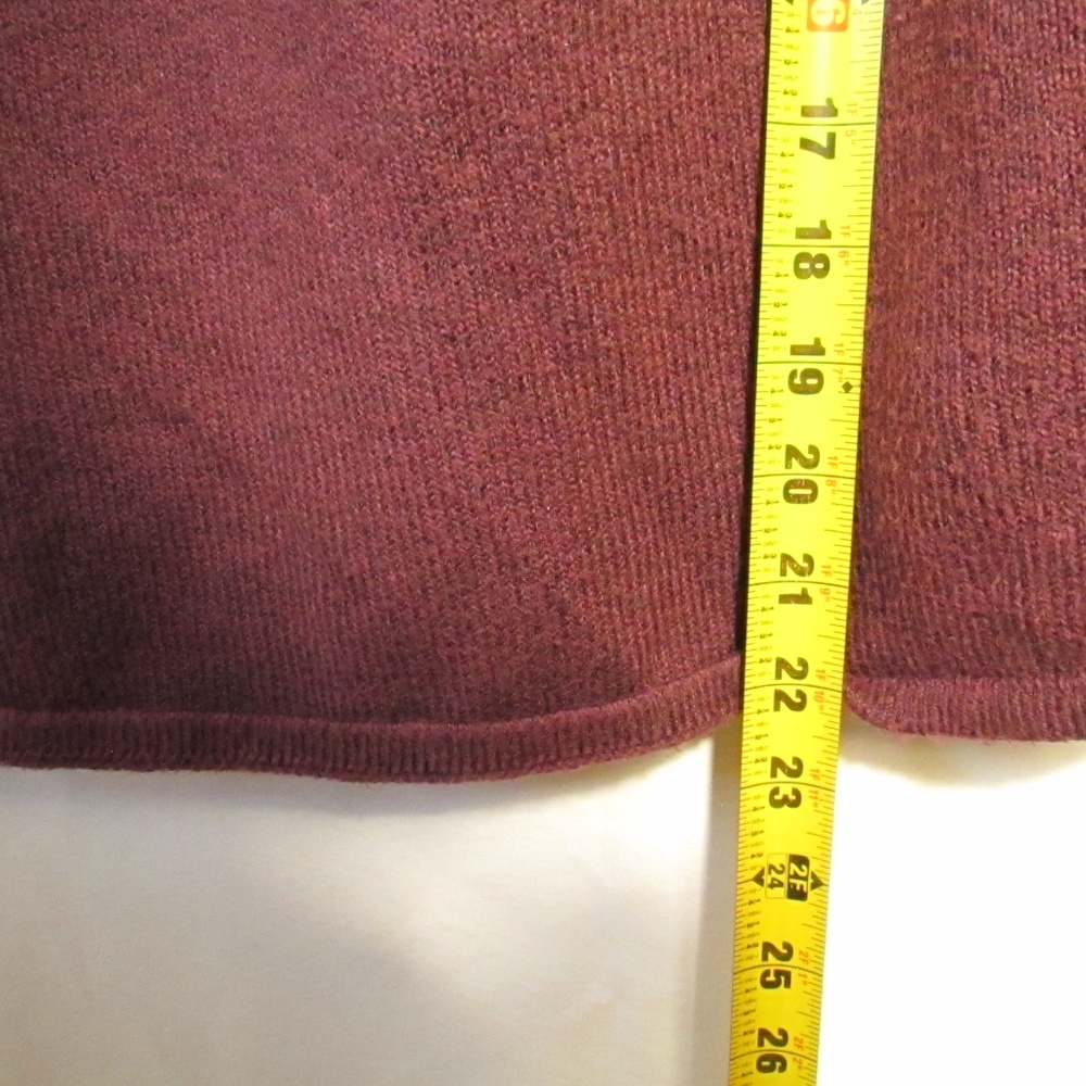 Style & Co. Women's Burgundy Cardigan Vest - Picture 4 of 4